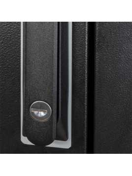 19'' 32U Rack-Schrank für Pylontech schwarze Tür und gehärtetes Glas — vue 4