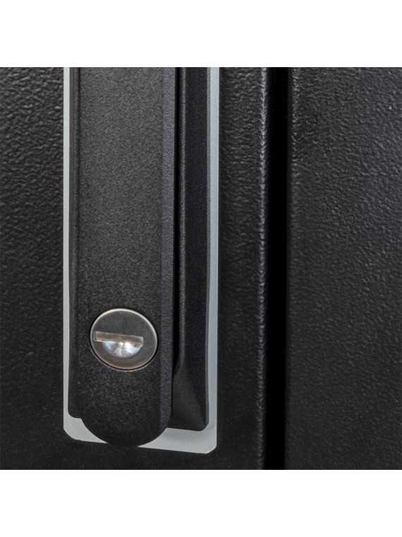 19'' 32U rack cabinet for pylontech black door and tempered glass — vue 4