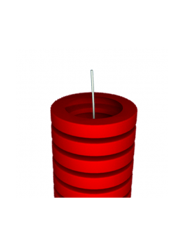 PE beschermingsbuis met rode draad diameter 40 mm D40