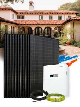 Kit Solar Autoconsumo 6,3 kWp – Mono 5 kW – Batería 5,12 kWh – Instalado FR