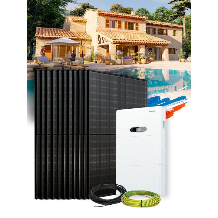 Kit Solar Autoconsumo 9,0 kWp – Mono 6 kW – Batería 5,12 kWh – Instalado FR