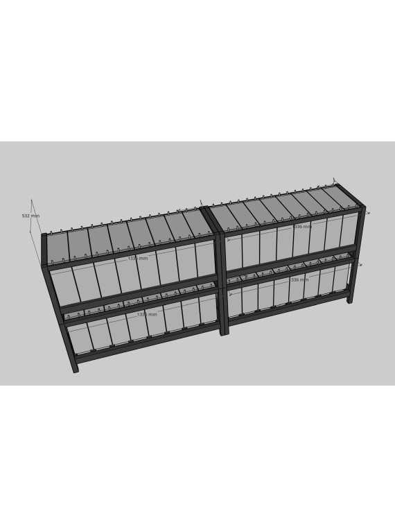 Rack tubulaire pour Pylontech — vue 4