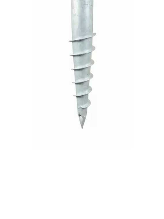 Vis de fondation profil M 1000 mm (M76), acier galvanisé, base hexagonale avec support intégré (EAN 0768563820 — vue 2