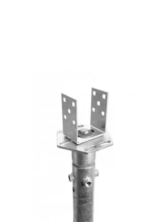 L-Verstelbare adapter 100-160 mm voor funderingsschroeven en grondconstructies — vue 9