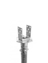 L-Verstelbare adapter 100-160 mm voor funderingsschroeven en grondconstructies — vue 9