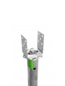 L-Verstellbarer Adapter 100-160 mm für Fundamentschrauben und Bodenkonstruktionen — vue 5