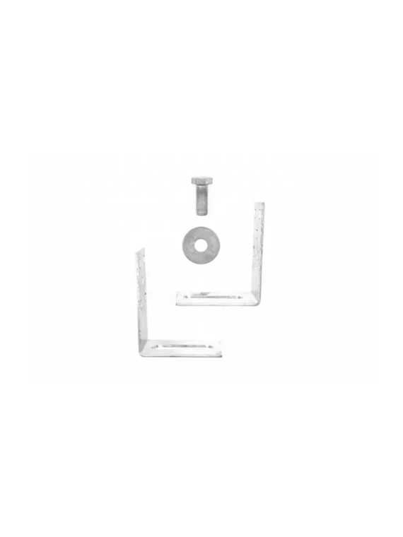 L-Adaptateur réglable 100-160mm pour vis de fondation et structure sol