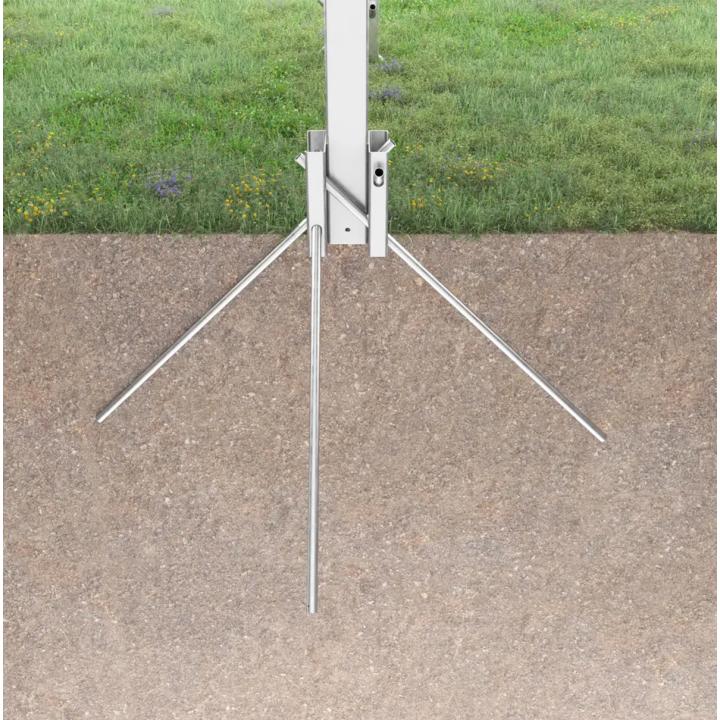 Support de fixation au sol WUN-024ST — vue 3