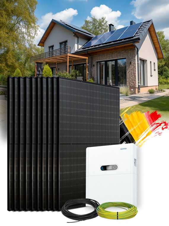 Solar Kit Self-Consumption 4.5 kWp – Mono 3 kW – Battery 5.12 kWh – Installed BE