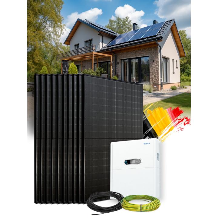 Zonnepaneel Kit Zelfverbruik 4,5 kWp – Mono 3 kW – Batterij 5,12 kWh – Geïnstalleerd BE