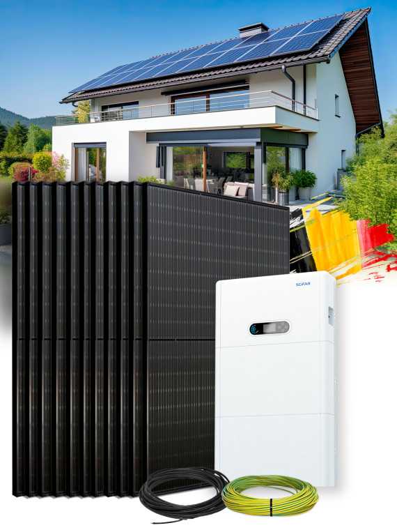 Solar Kit Self-Consumption 6.3 kWp – Mono 5 kW – Battery 5.12 kWh – Installed BE