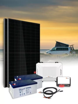 Zonnepaneel Kit Autonoom 0,75 kWp – 800 VA – Batterij
