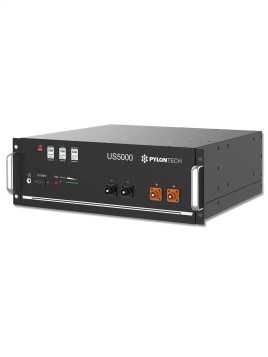 Lithium-Batterie LiFePO4 4,8 kWh – Pylontech US5000 48 V 100 Ah – Kommunikation CAN/RS485 — vue 2