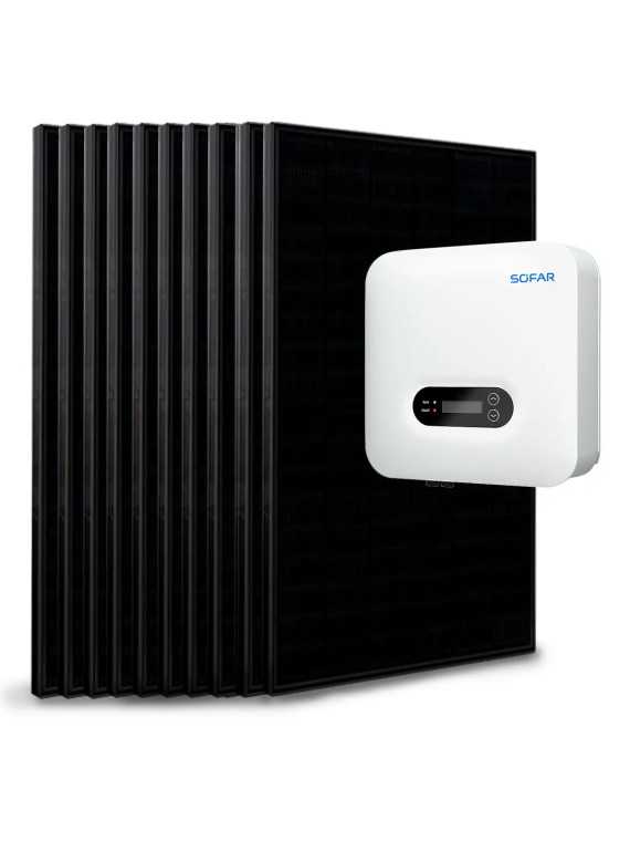 Kit 10 to 18 panels, self-consumption / re-injection 5kVa Sofar without storage — vue 4