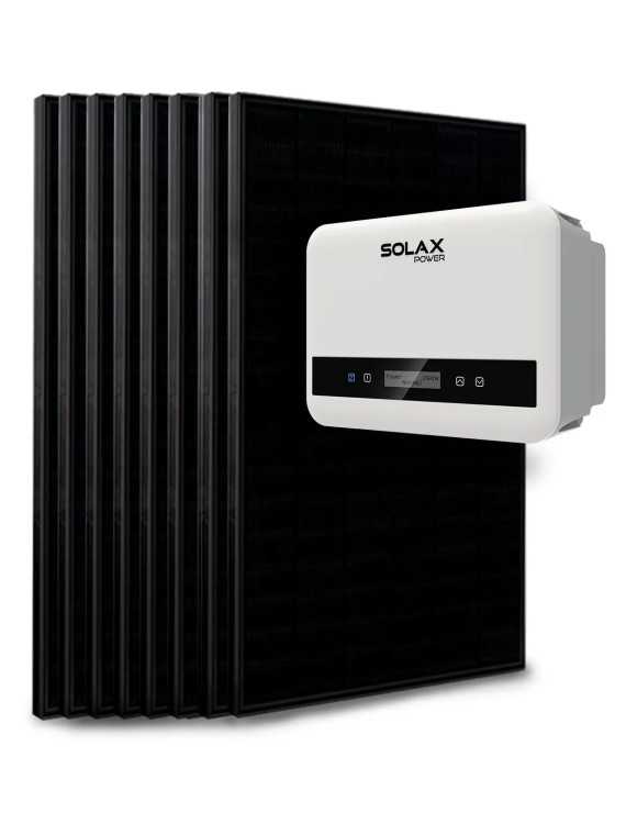 Kit 10 tot 18 panelen, zelfverbruik / herinjectie 5kVa Solax zonder opslag — vue 4