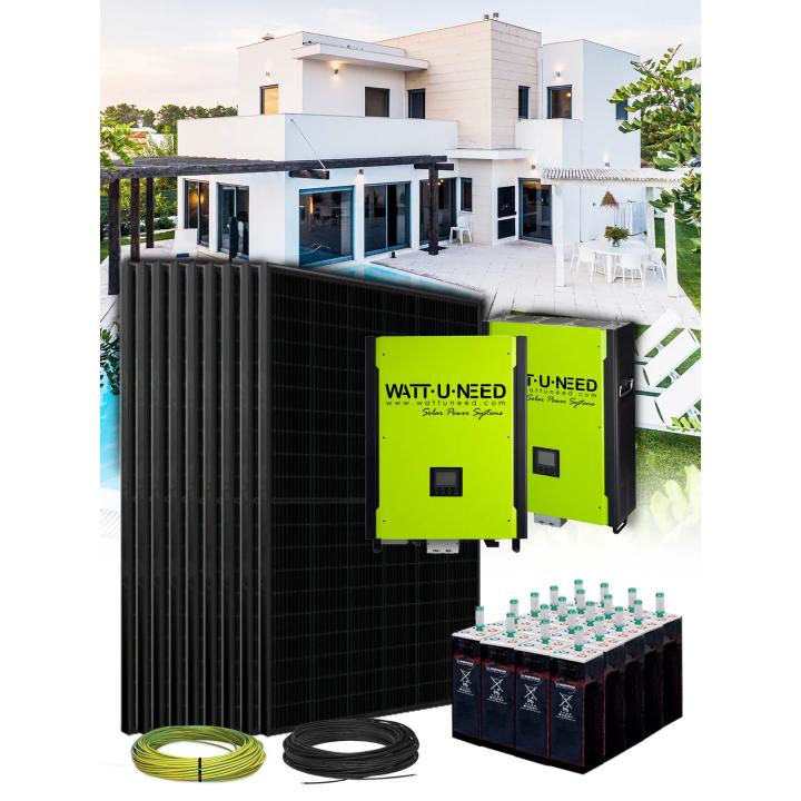 Zonnepaneel Kit Zelfverbruik 32,4 kWp – Mono 20 kW – OPzS Batterij 120 kWh