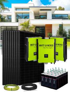 Zonnepaneel Kit Zelfverbruik 32,4 kWp – Mono 30 kW – OPzS Batterij 225 kWh