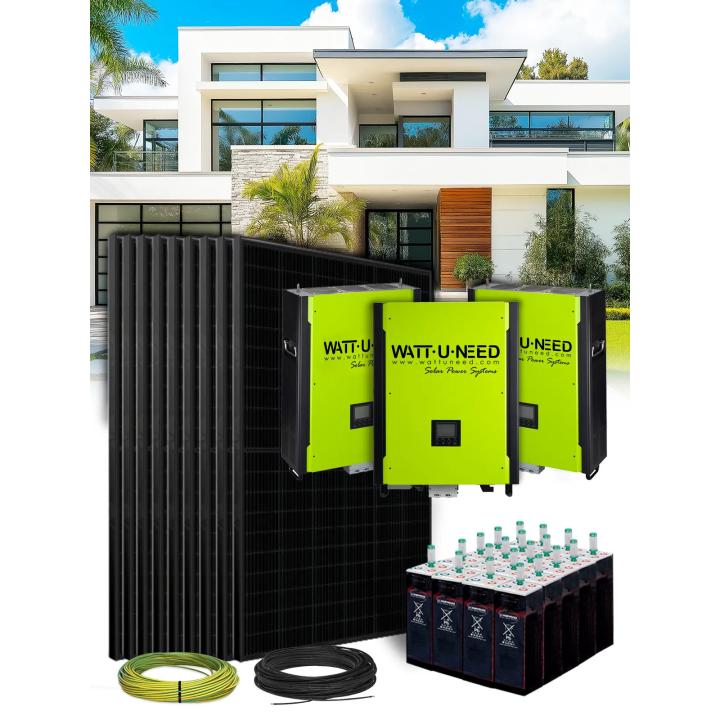 Kit Solar Autoconsumo 32,4 kWp – Mono 30 kW – Batería OPzS 225 kWh