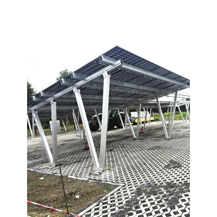 15-panel aluminum photovoltaic carport