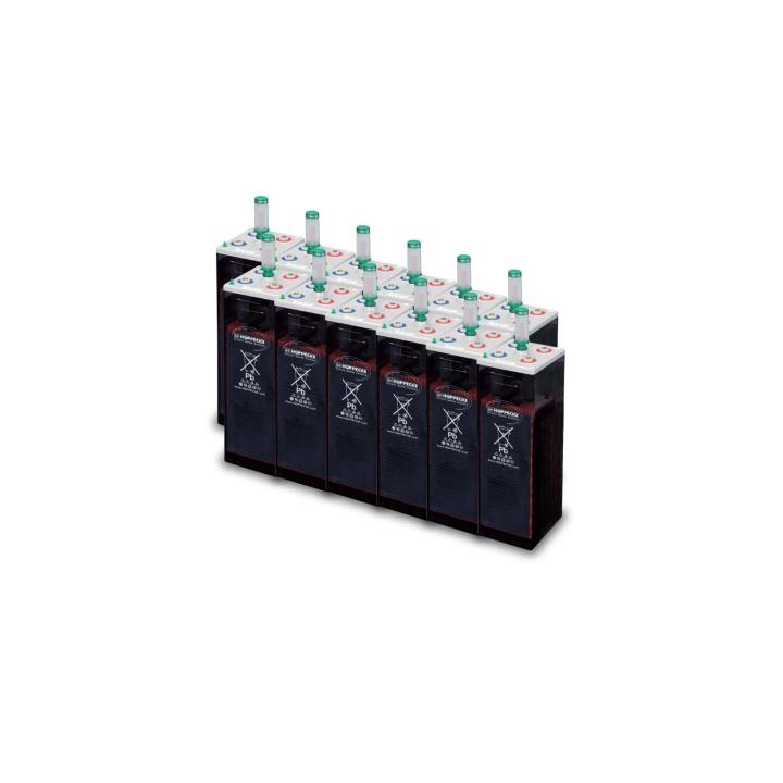 Batterijpark opzs Hoppecke OPzS 910 - 24V 21kWh – 8000 cycli bij 20 % DoD