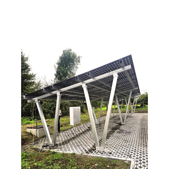 Aluminium photovoltaic carport for 15 panels (structure only) — vue 3