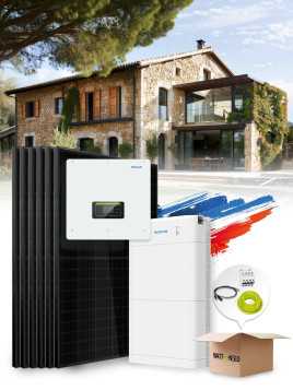 Kit Solar Autoconsumo 11,3 kWp – Tri 8 kW – Batería 5,12 kWh – Instalado FR