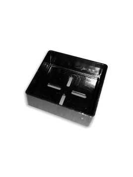 Bouchon de rail 40x40mm noir