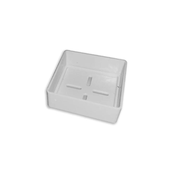 Bouchon de rail 40x40mm gris