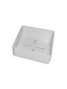 Rail plug 40x40mm grey