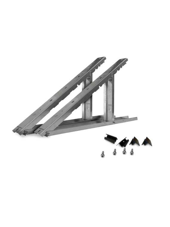Kit de montaje de aluminio para 1 panel solar - 15-35° ajustable