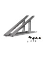 Kit de montaje de aluminio para 1 panel solar - 15-35° ajustable