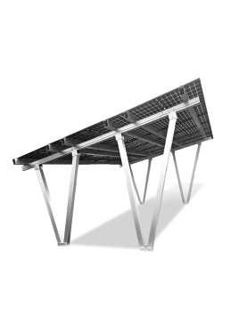 Photovoltaik-Carport aus Aluminium für 15 Module (nur Konstruktion)