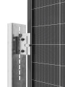 WS-A10P valla solar - Sistema de montaje vertical en el suelo