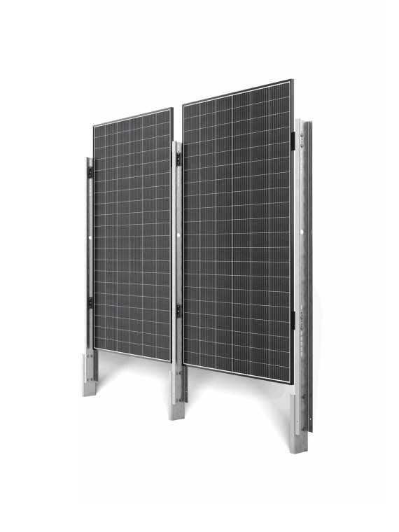 Solarzaun WS-A10P - Vertikales Bodenbefestigungssystem