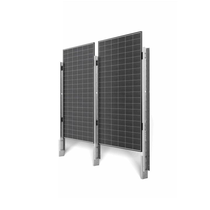 Clôture solaire WS-A10P - Système de fixation au sol vertical