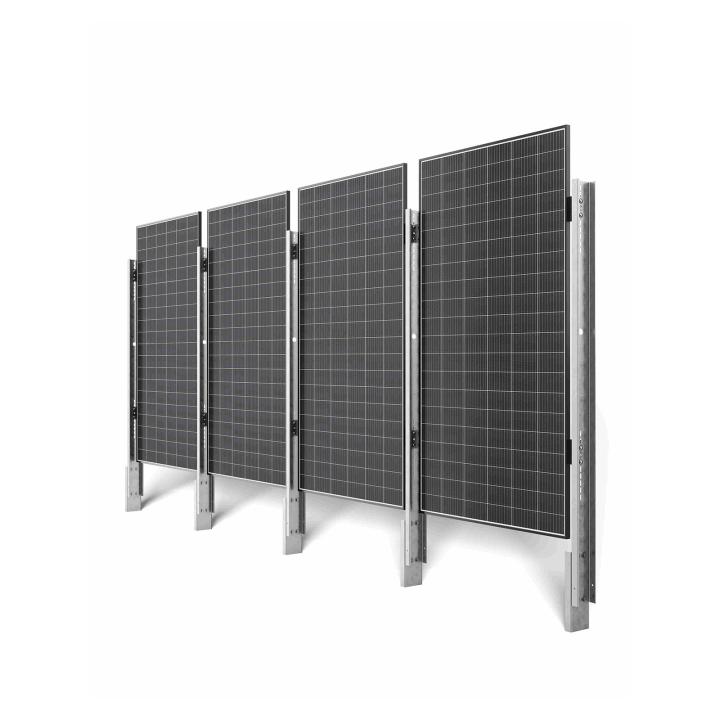 Clôture solaire WS-A10P - Système de fixation au sol vertical