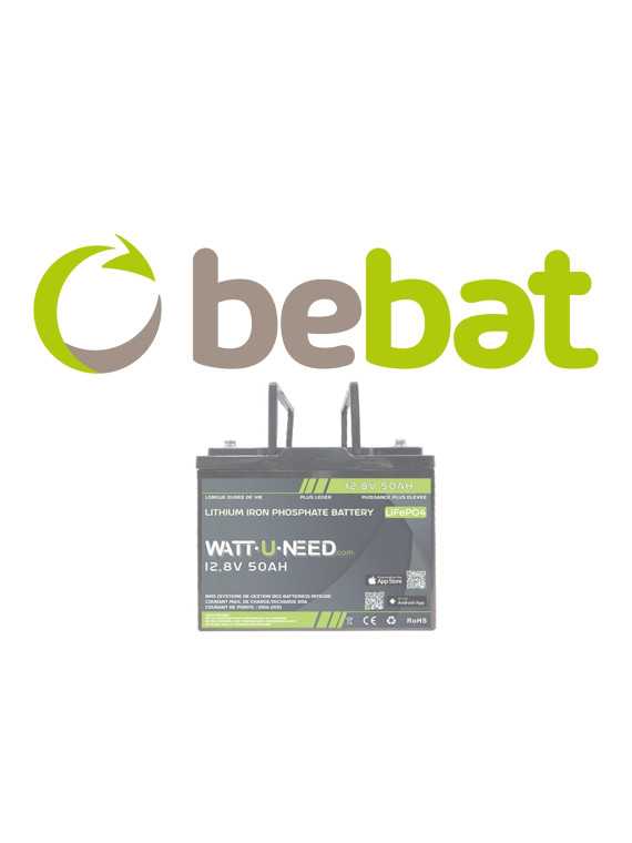Milieubijdrage Bebat Wattuneed 12,8V 50Ah