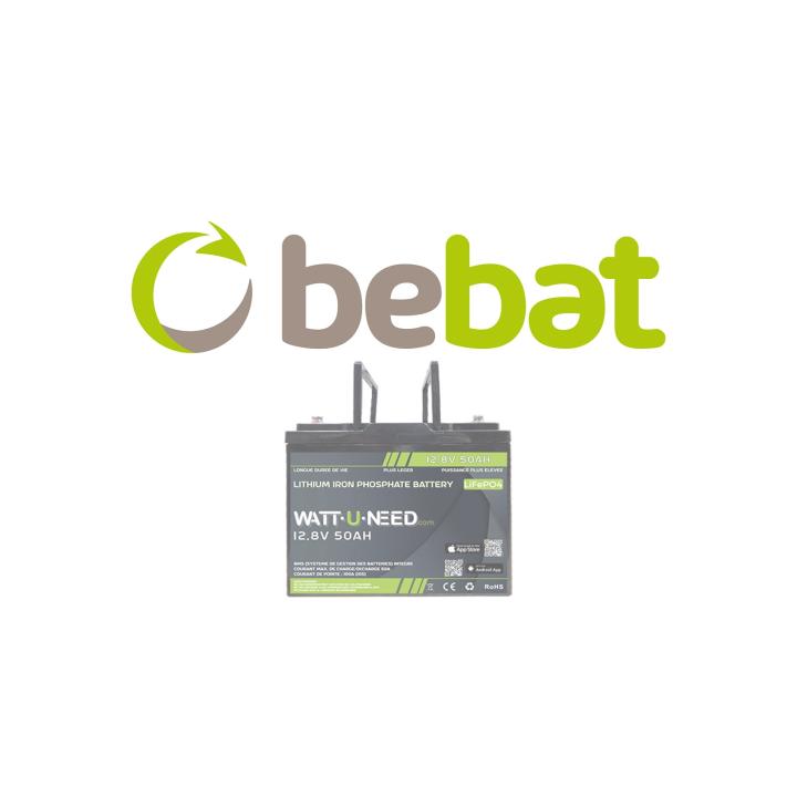 Cotisation environnementale Bebat Wattuneed 12.8V 50Ah