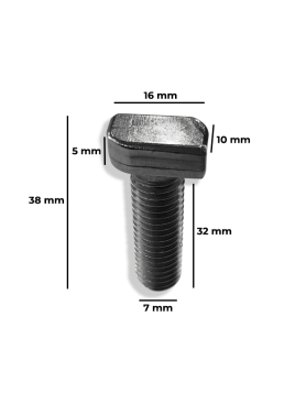 Boulon M10 tête marteau inox - boite de 100 pièces — vue 2