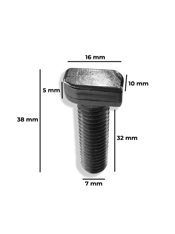 Boulon M10 tête marteau inox - boite de 100 pièces — vue 2