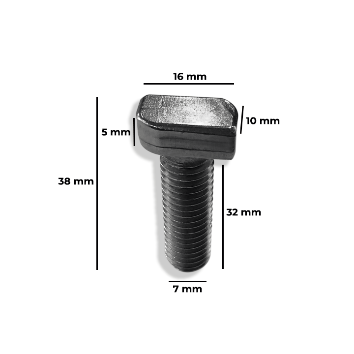 Boulon M10 tête marteau inox - boite de 100 pièces — vue 2