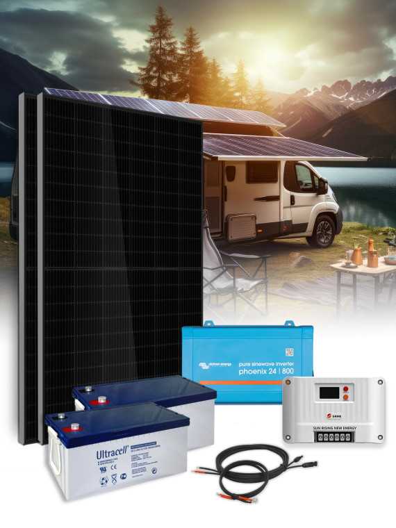 Stand-alone 2-panel 800VA kit with storage