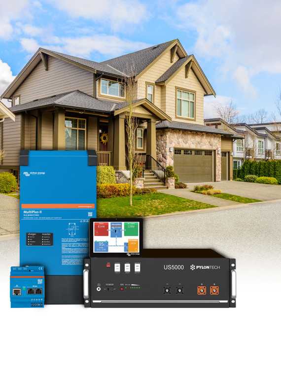 Wechselrichter-Set Mono 3 kW – Batterie 4,80 kWh – Victron