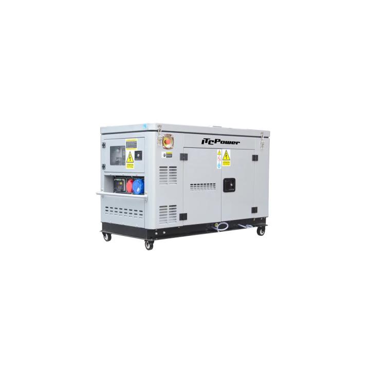 Diesel-Stromaggregat 10 kW (Vollleistung) 230 V/400 V mit AVR, ITC Power DG12000XSE-T