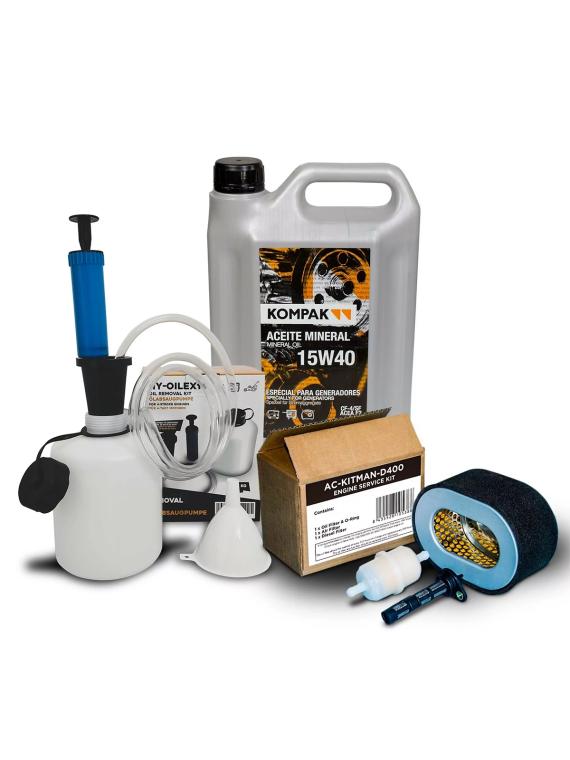 Kit completo de mantenimiento para generador diesel - Kompak, ITC Power, Black & Decker