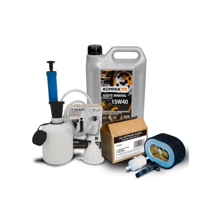 Kit d’entretien/maintenance complet pour groupe électrogène diesel – Kompak, ITC Power, Black & Decker
