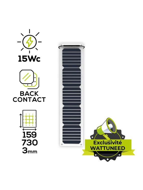 MX FLEX 12V zonnepaneel 15Wp Terugcontact — vue 4