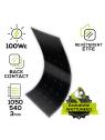 MX FLEX Protect Volledig Zwart 12V zonnepaneel 100Wp Terugcontact