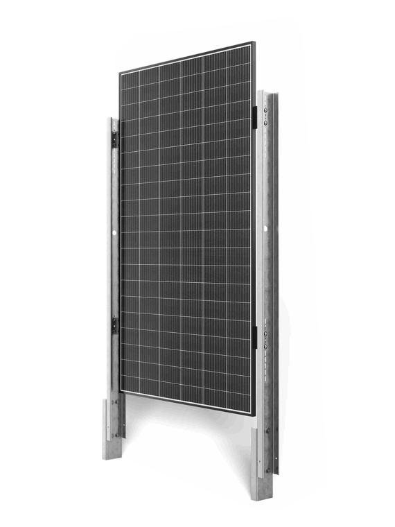 WS-A10P solar fence - Vertical ground mounting system