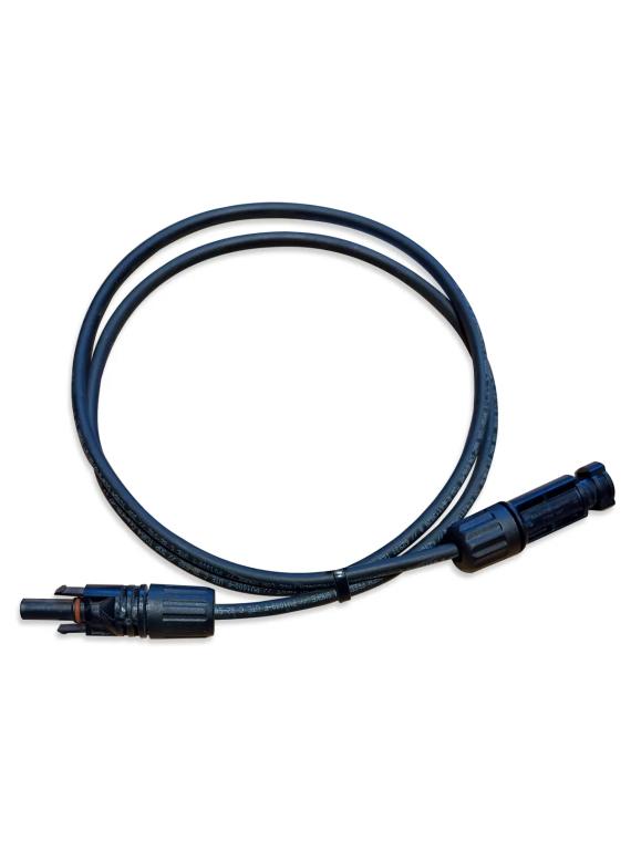 Solar cable extension 1x4mm² with 2x MC4 connectors (per meter)
